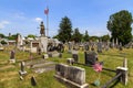 Molly Pitcher Standing in Old Graveyard